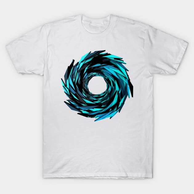 Vortex Blue/Black T-Shirt by driftsystem